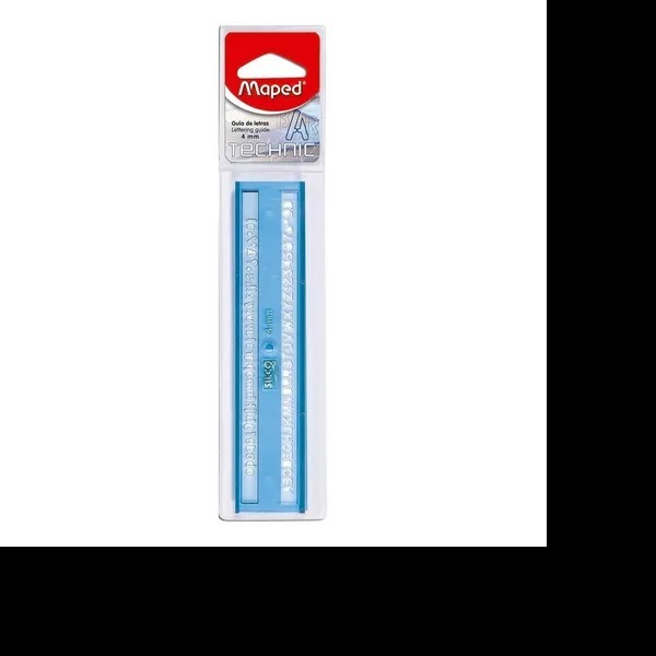 GUIA DE LETRAS TECHNIC MAPED 6MM. BLISTER C1 PZA